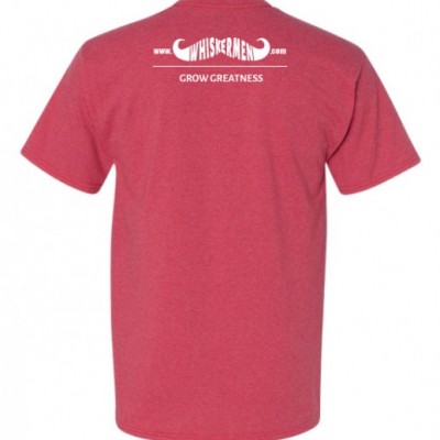 Whiskermen Mens Shirt - Heather Red