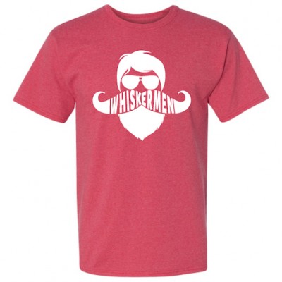 Whiskermen Mens Shirt - Heather Red