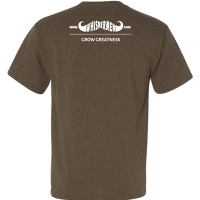 Whiskermen Mens Shirt - Heather Brown