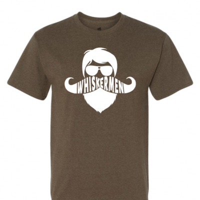 Whiskermen Mens Shirt - Heather Brown