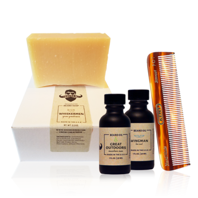 The Whiskermen Beard Soap Kit